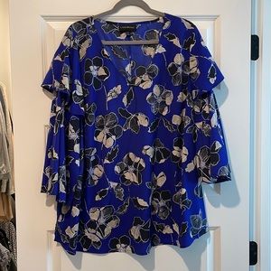Blue floral blouse from lane Bryant